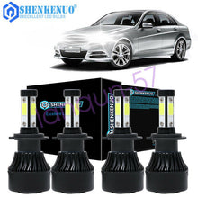 For Mercedes-Benz C250 C300 C350 Combo H7 High Low Beam LED Headlight Bulbs