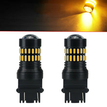 2x Yellow Amber 3157 3156 LED DR Turn Signal Parking Lights Blinker Corner Bulbs