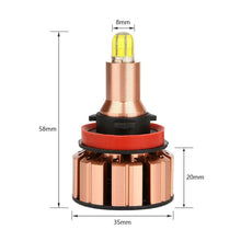 IRONWALLS H11 LED Headlight Bulbs Conversion Kit 2000W 300000LM 6000K Hi/Lo Beam