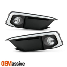 For 2019-2020 Honda Civic Sedan / Coupe Chrome Trim Clear Bumper Fog Lights Pair