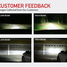 LASFIT H4 9003 HB2 LED Headlight Bulb Conversion Kit High Low Beam 6000K 7600LM