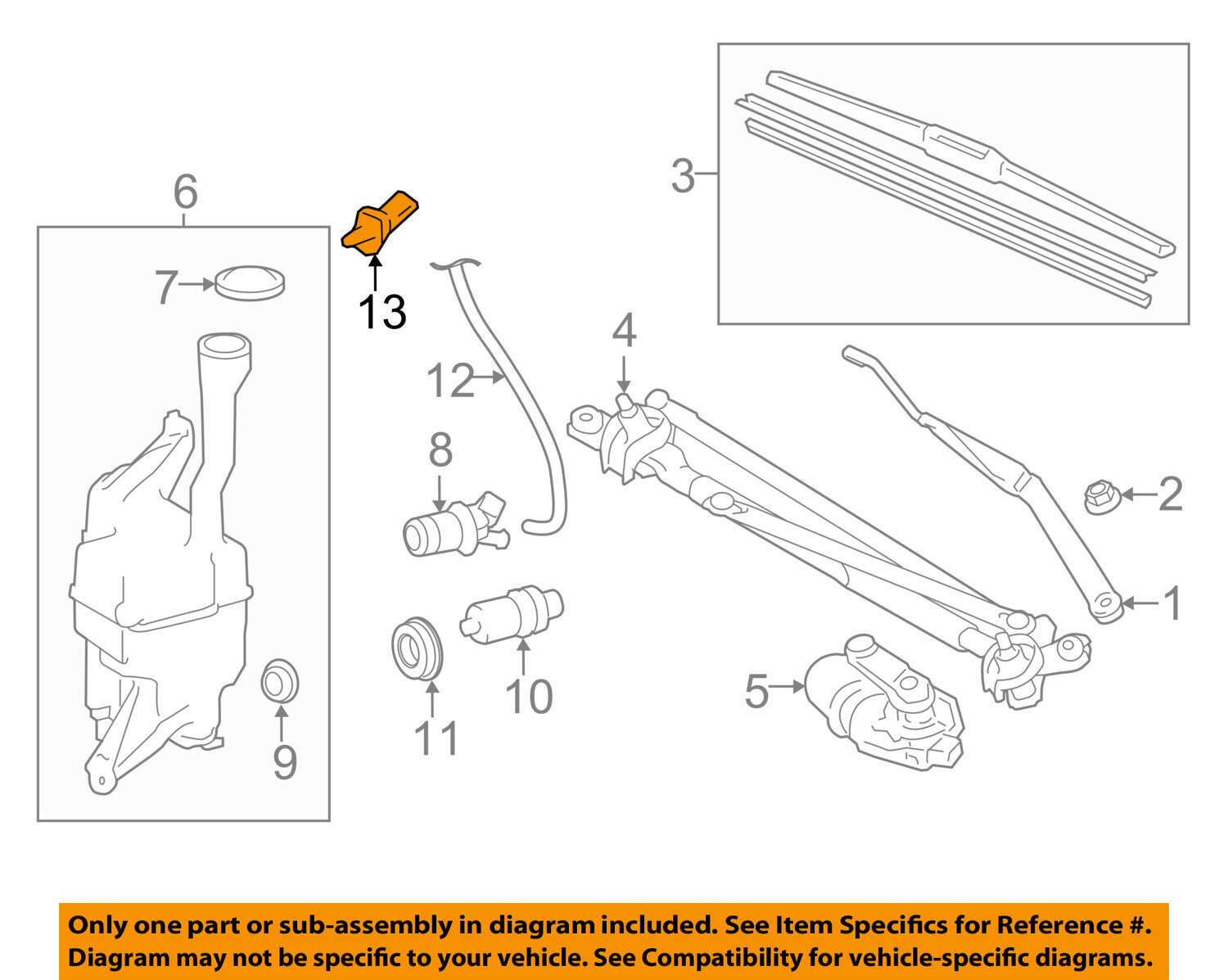 TOYOTA OEM 12-17 Camry-Winshield Hood Nozzle 8538133080