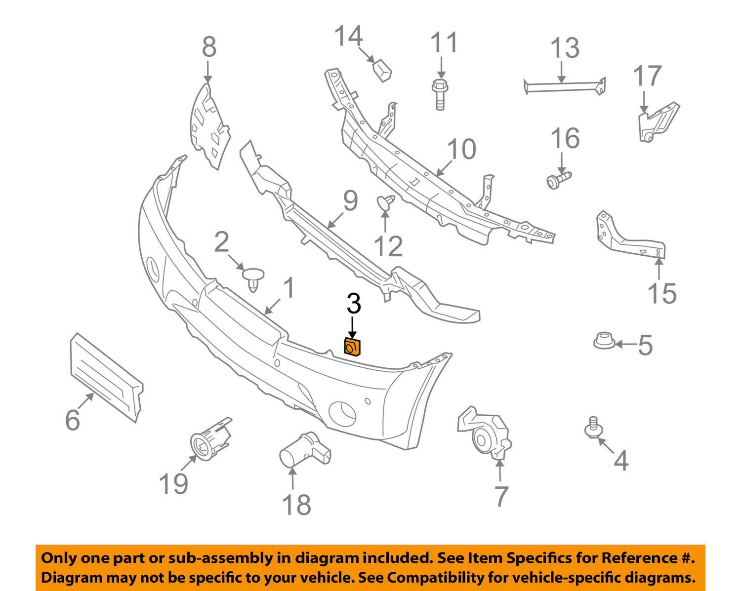 NISSAN OEM-Spoiler Retainer 0124100941