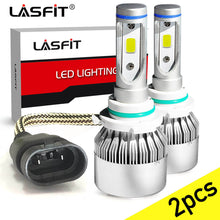 2x LASFIT 9006 HB4 LED Headlight Bulb Kit Low Beam 6000K 60W 7600LM White Light