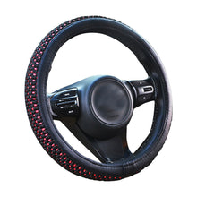 Fly5D 38cm Car Steering Wheel Cover Breathable Non-Slip Grip Microfiber Leather