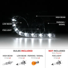1999-2006 Audi TT Coupe Convertible Quattro Black LED DRL Projector Headlights