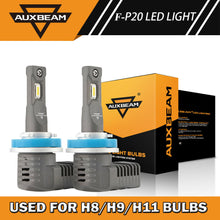AUXBEAM H11 H8 H9 LED Headlight 5000LM HID White Light Kit Low Beam Bulbs 6500K