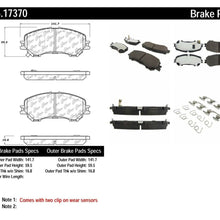 Disc Brake Pad Set Front Centric 105.17370