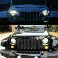 2X 7 Inch Round 200W Jeep Wrangler Headlights Hi/Lo for 1997-2017 JK TJ LJ
