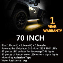 70 inch Truck Side Step LED Running Board Light Strip For Jeep GMC Honda Nissan