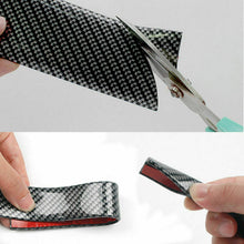 Carbon Fiber Rubber Car Door Sill Protector Guard Sticker For Auto Accessories