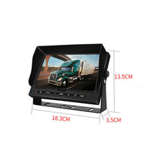 Digital Wireless Rear View Record DVR 7" 1080P HD Split Monitor+2Pcs Camera Kit