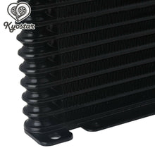 13 Row Oil Cooler BLACK AN10 Universal Mount Engine Transmission 10-AN cooling