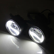 2PCS/set 9CM LED Fog Lamp Angel Eye Clear Lens Sun Light Front Bumper Lighting
