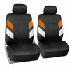 Car Seat Covers Neoprene Waterproof for Auto Car SUV Van Full Set Orange