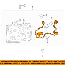 2007-2013 CHEVY SILVERADO HEADLIGHT WIRING HARNESS NEW GM # 25962806