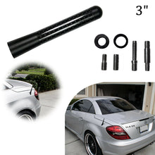 Carbon Fiber Aluminum 3" Short Screw-On AM/FM Antenna For Toyota Camry Corolla