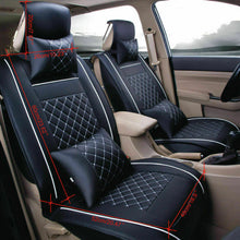 11x Fly5D Car Seat Cover Size L PU Leather Rear+Front Cushion 5 Seats All Season