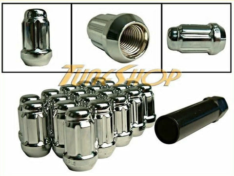 MUTEKI CLOSE END SPLINE TUNER LOCK LUG NUT 12X1.25 1.25 ACORN WHEEL RIM CHROME N