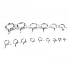 180Pcs Φ5-Φ24 Double Wire Fuel Line Hose Tube Spring Clamps Kit For Auto Car