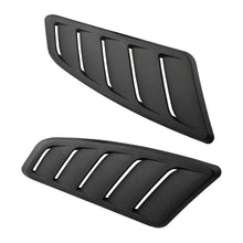 2x Universal Black ABS Car Hood Air Intake Scoop Decor Bonnet Decoration Sticker