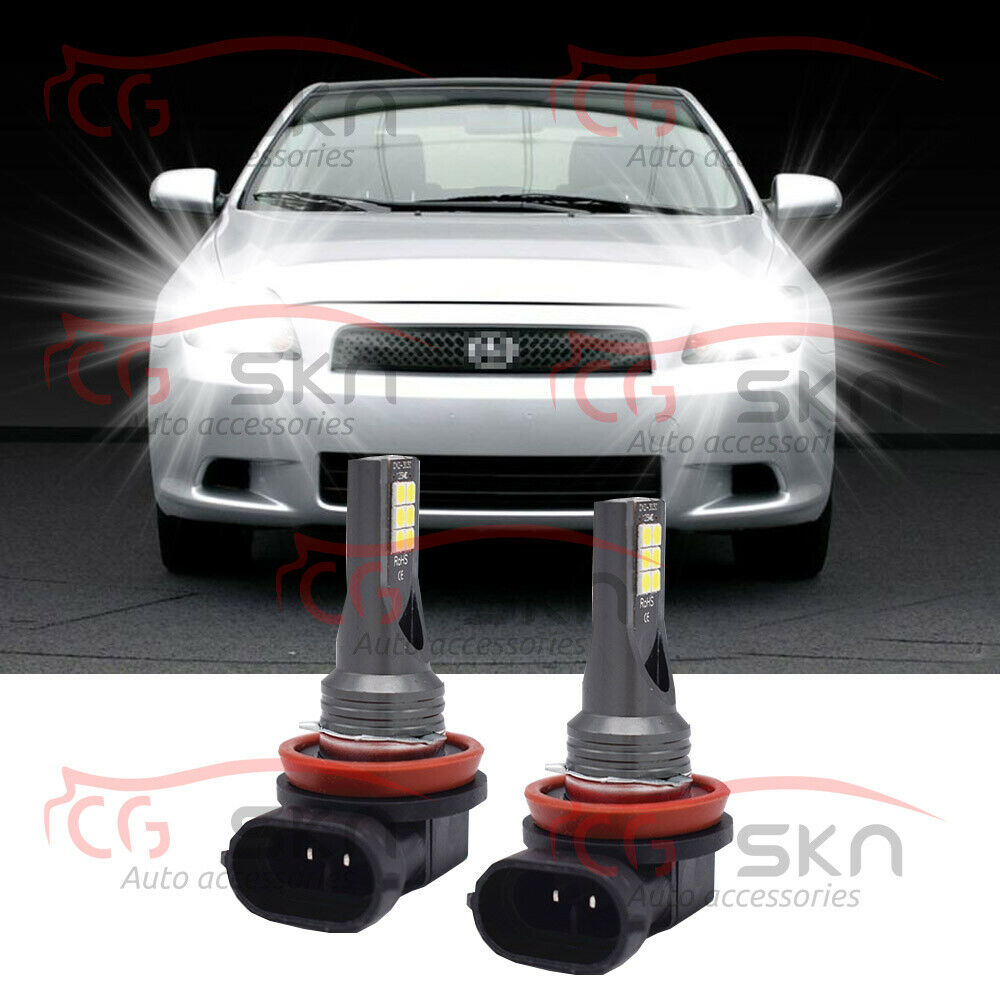 Super Bright H11 LED Headlight Conversion Kit Low Beam Bulbs 6000K Xenon White