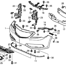 Genuine Acura ILX Front Bumper Fog Light Trim Bezel w/o Foglight OE 71103TX6A01