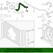 Genuine Toyota Upper Hose 16572-0T040