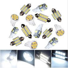 14pcs White Car LED Interior Light Package Kits For Dome Map License Plate Light