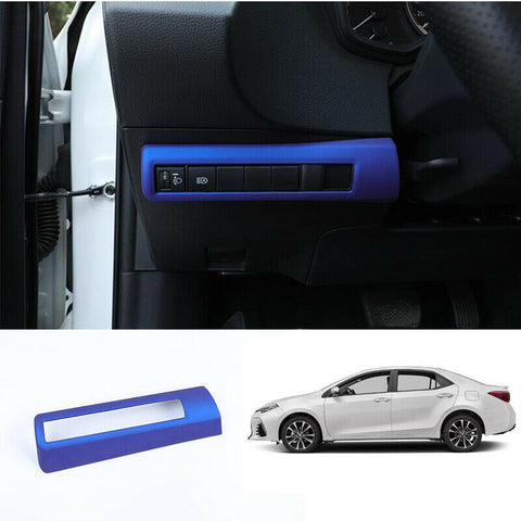 For Toyota Corolla 2019-2020 Matte blue headlight adjustment frame cover trim