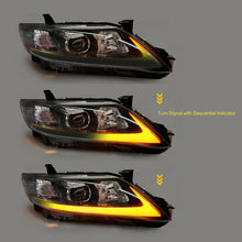 2010-2011 TOYOTA CAMRY HEADLIGHTS BLACK HOUSING LED DRL HEAD LAMP CUSTOM