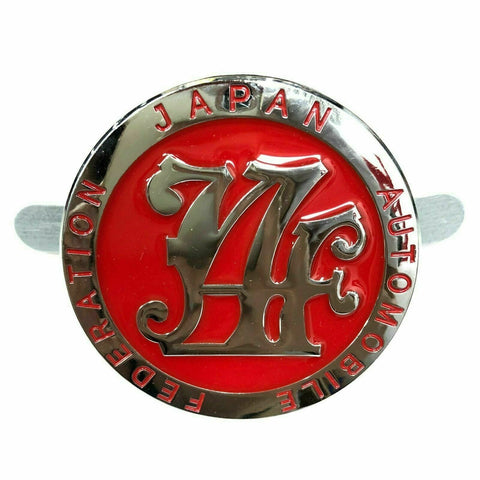 Japan Automobile Federation JDM JAF METAL Emblem Badge For All Cars Front Grille