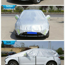 Universal Car Half Body Sun Shade Waterproof Cover Sunscreen UV Dust Cover SUV