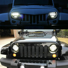 2x 7" Inch LED Headlight Hi/Lo Beam DRL For Jeep Wrangler JK TJ LJ 97-17 Rubicon