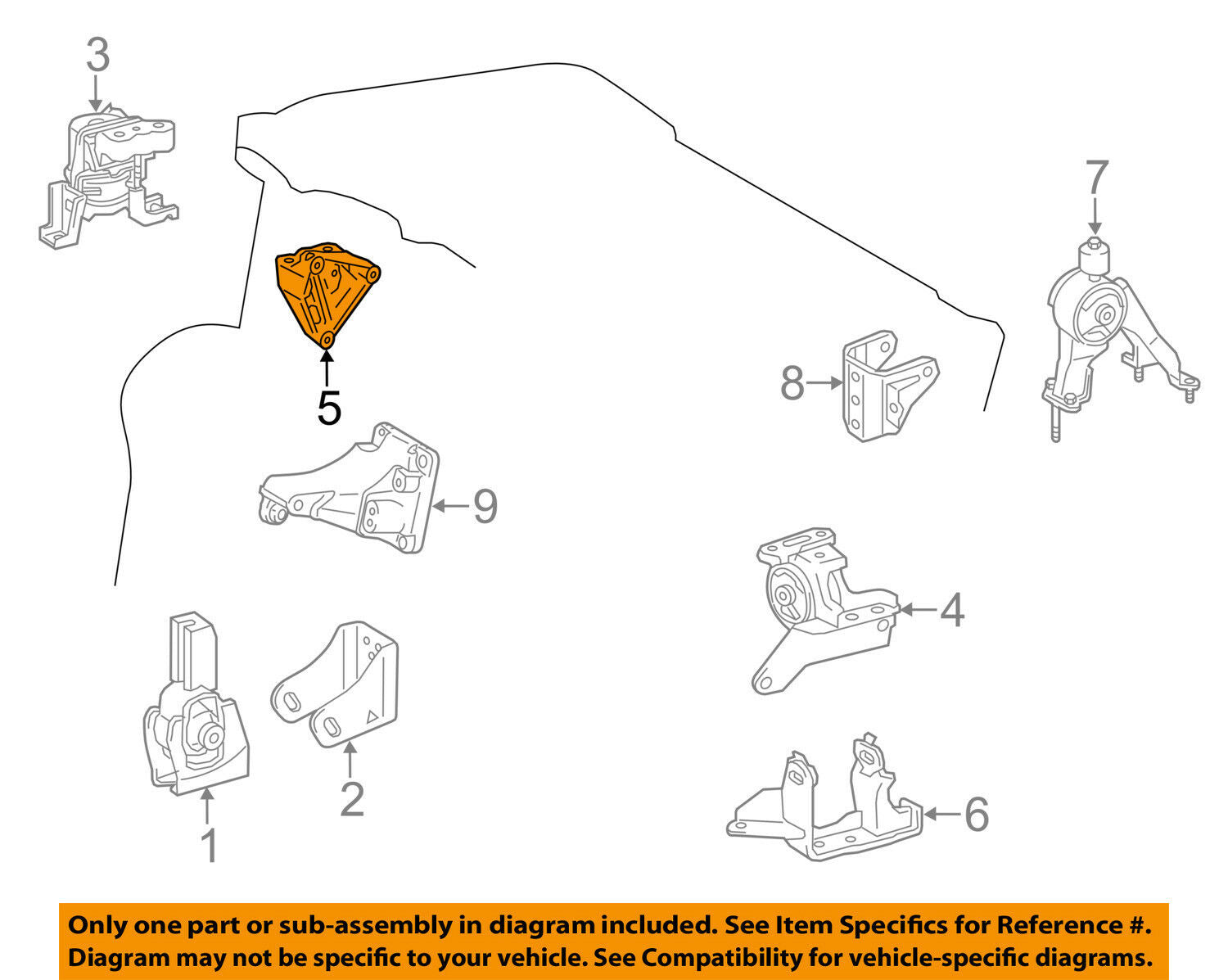 TOYOTA OEM 14-18 Corolla ENGINE-Side Mount Bracket Right 123150T040