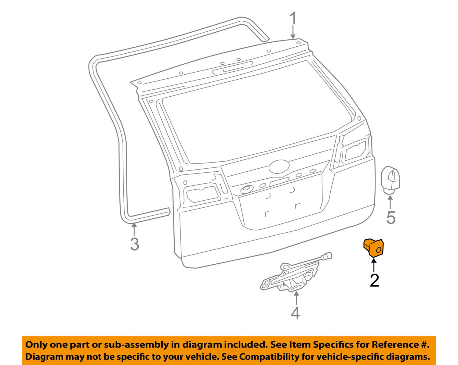 TOYOTA OEM-Lift Gate Cushion 75129AC010