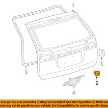 TOYOTA OEM-Lift Gate Cushion 75129AC010