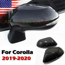 For 2019-2020 Toyota Corolla Carbon Fiber Style Side Rearview Mirror Cover Trim