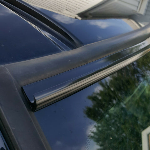 Black Automotive Windshield Rain Gutter Guard Deflector Strip For Toyota Models