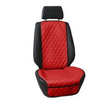 Faux Leather Seat Cushion Pad Cover For Auto Red - Universal Protectors