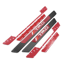 4PCS Carbon Fiber Car Door Scuff Sill Cover Panel Step Protector For TRD