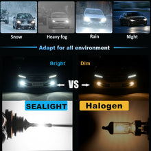 SEALIGHT H11 H8 H16 LED Fog Light Bulbs 6000K Bright White Foglight LED Bulbs