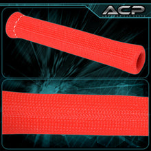 For Volvo 6Pcs Slip On Spark Plug Wire Heat Sleeve Insulation Wrap 1200° Red