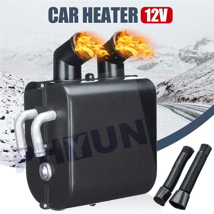 Universal 12V Car Heater Water Heating Hot Fan Metal Defroster Demister Outdoor