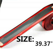 Car Carbon Fiber Rubber Bumper Sticker DIY Door Sill Edge Guard Accessories