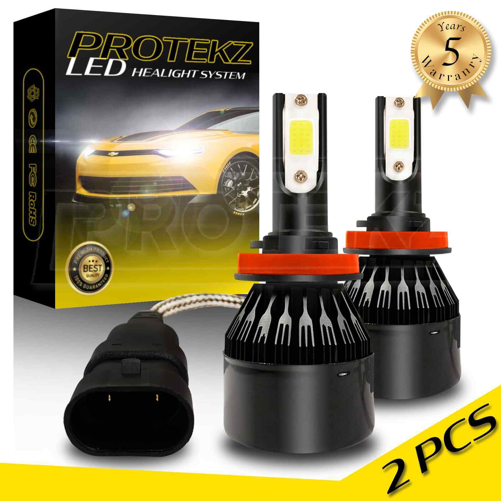 Protekz LED Fog Light Kit 2 Bulbs CREE H8 White for 2017 - 2019 Nissan Rogue