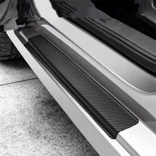 Car Carbon Fiber Stickers Auto Door Plate Sill Scuff Cover Stickers Accessories