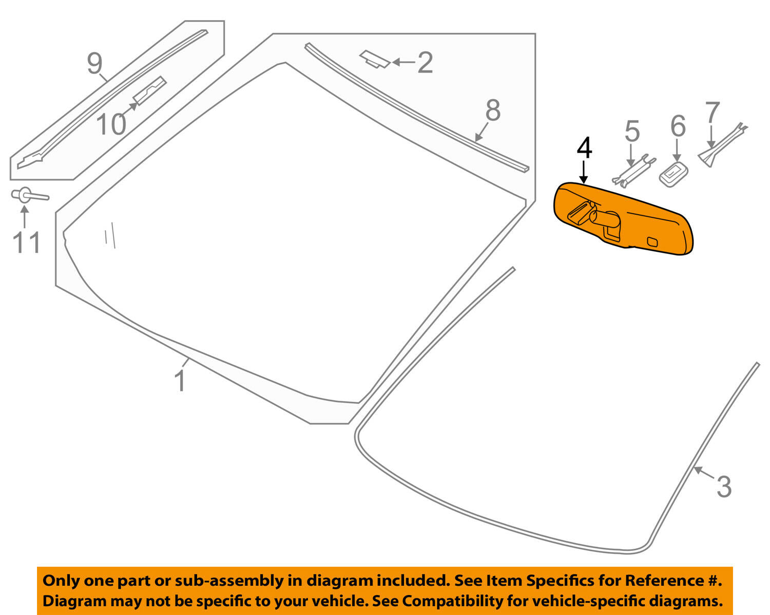 Scion TOYOTA OEM 2016 iM Inside-Rearview Rear View Mirror 878100WQ40