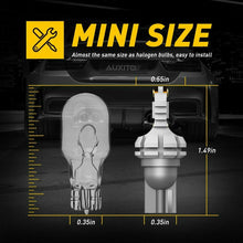 AUXITO 2*921 912 T15 T16 LED Backup Reverse Light Bulb 6500K Xenon White 2800LM