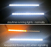 Dynamic Sequential White/Amber LED DRL Daytime Running Lights Signal for Toyota